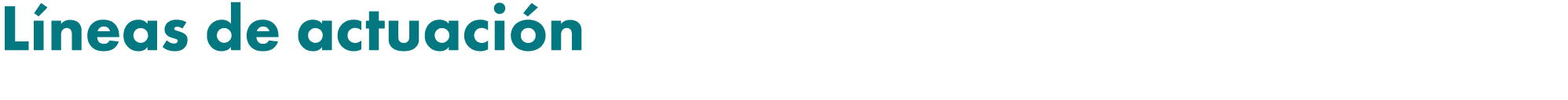 L neas de actuaci n 