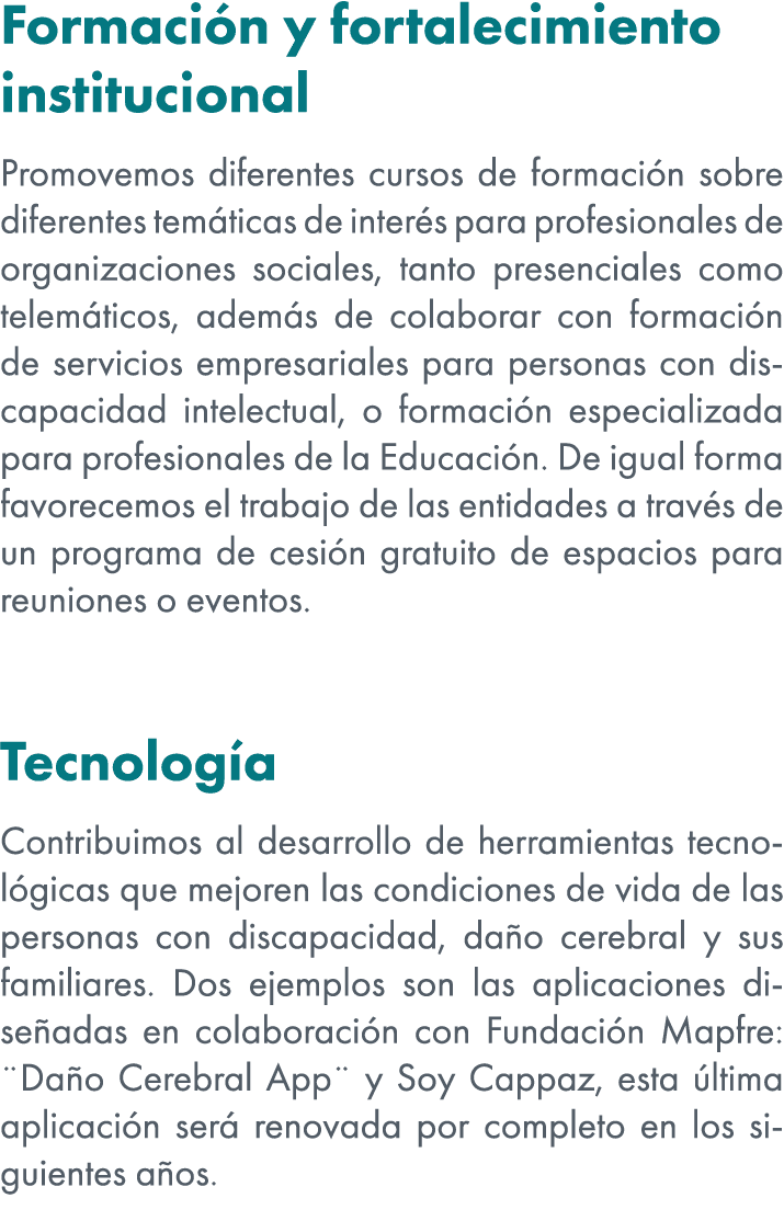 Formaci n y fortalecimiento institucional Promovemos diferentes cursos de formaci n sobre diferentes tem ticas de int...