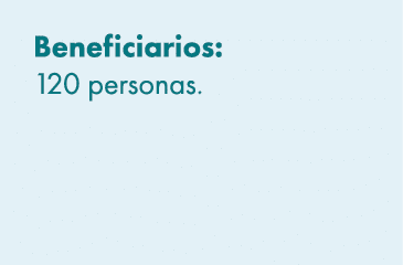 Beneficiarios: 120 personas. 