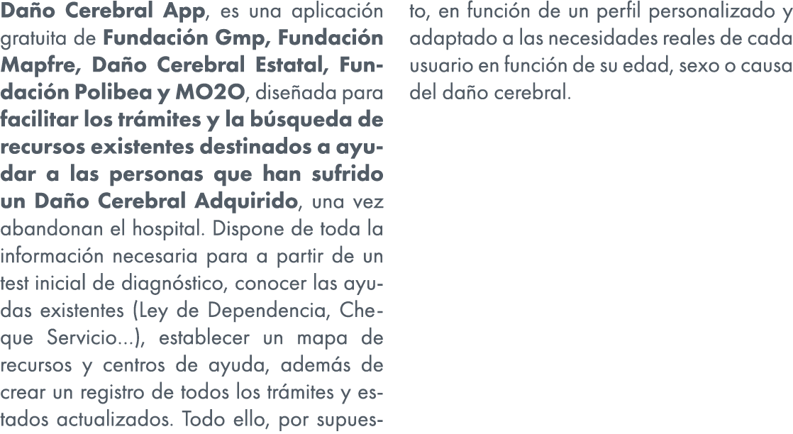 Da o Cerebral App, es una aplicaci n gratuita de Fundaci n Gmp, Fundaci n Mapfre, Da o Cerebral Estatal, Fundaci n Po...