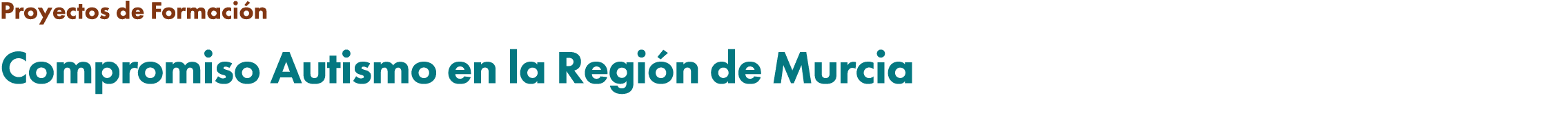 Proyectos de Formaci n Compromiso Autismo en la Regi n de Murcia
