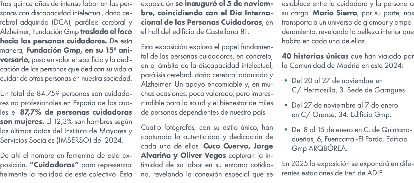 Tras quince a os de intensa labor en las personas con discapacidad intelectual, da o cerebral adquirido (DCA), par li...