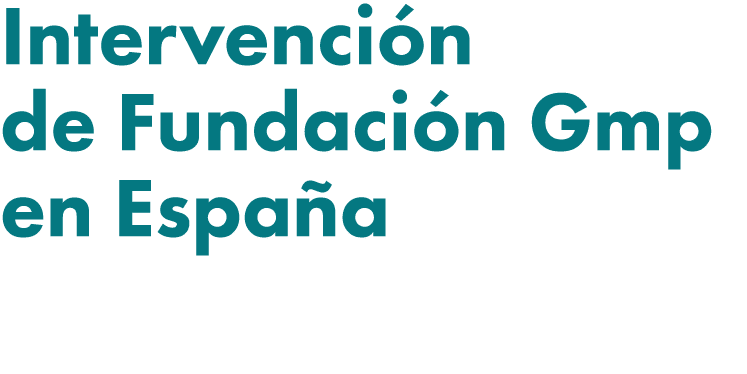 Intervenci n de Fundaci n Gmp en Espa a 