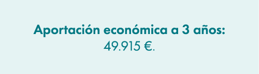 Aportaci n econ mica a 3 a os: 49.915 €. 