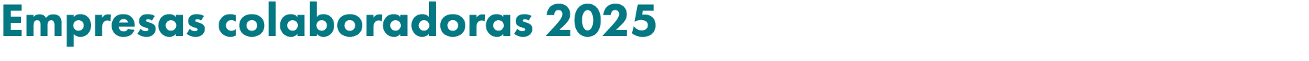 Empresas colaboradoras 2025