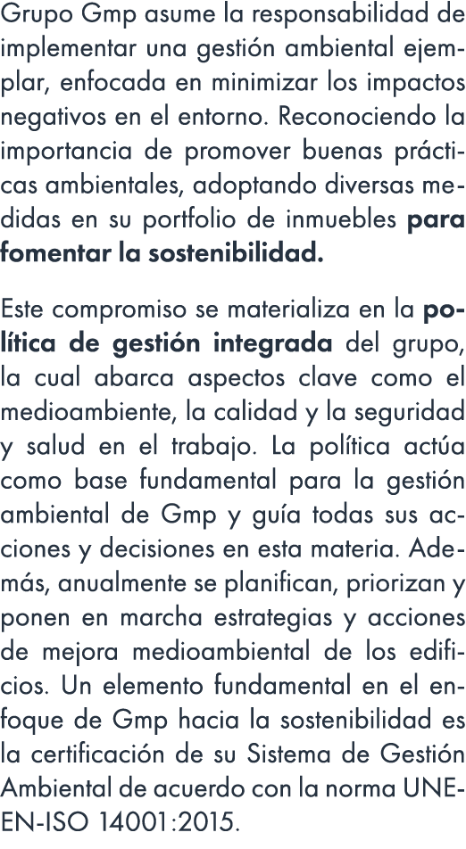 Grupo Gmp asume la responsabilidad de implementar una gesti n ambiental ejemplar, enfocada en minimizar los impactos ...