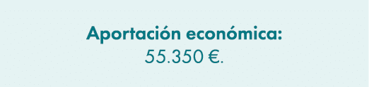 Aportaci n econ mica: 55.350 €.