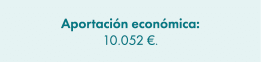 Aportaci n econ mica: 10.052 €.