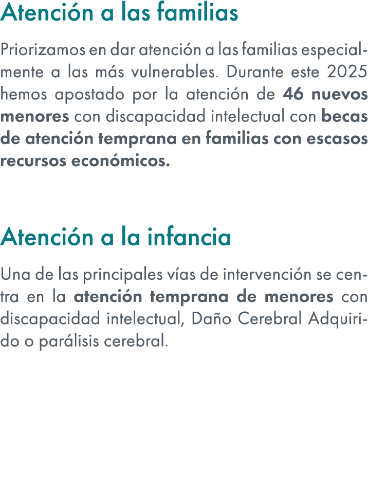 Atenci n a las familias Priorizamos en dar atenci n a las familias especialmente a las m s vulnerables. Durante este ...
