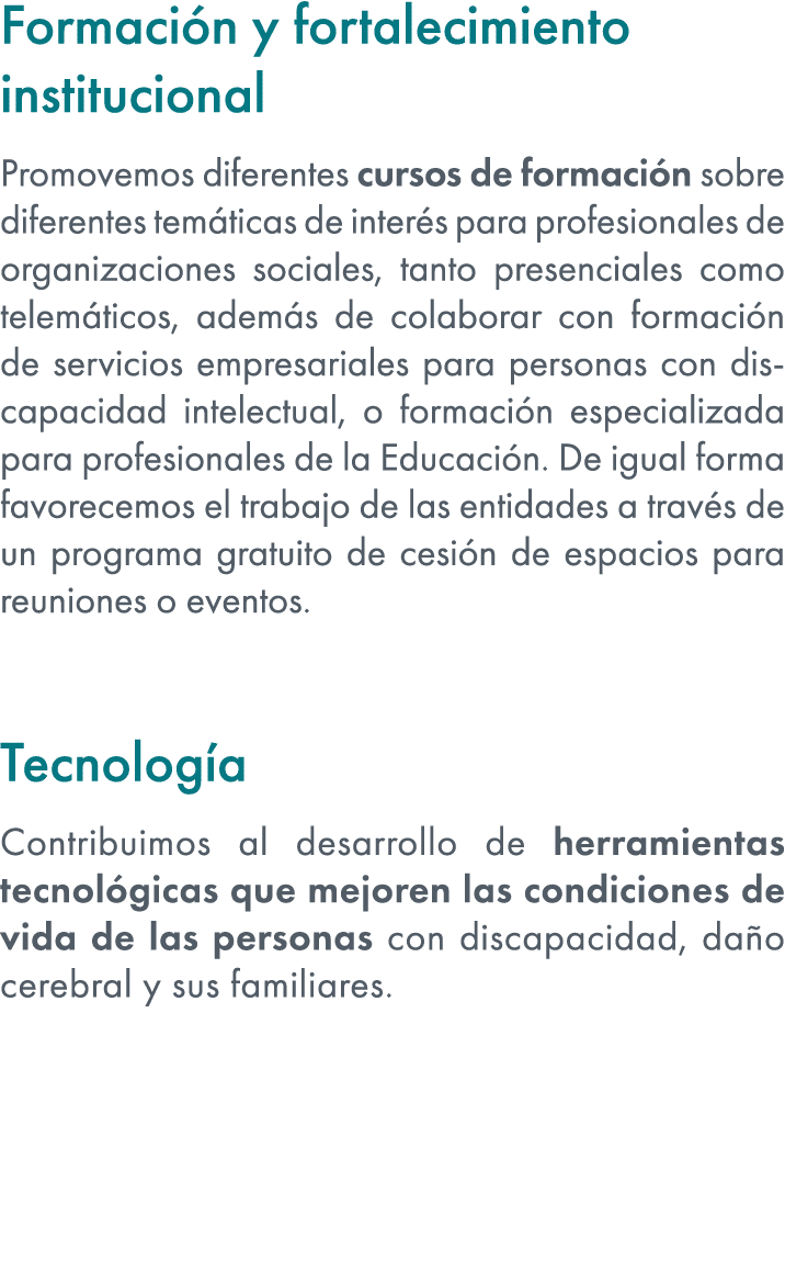 Formaci n y fortalecimiento institucional Promovemos diferentes cursos de formaci n sobre diferentes tem ticas de int...