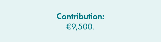 Contribution: €9,500.