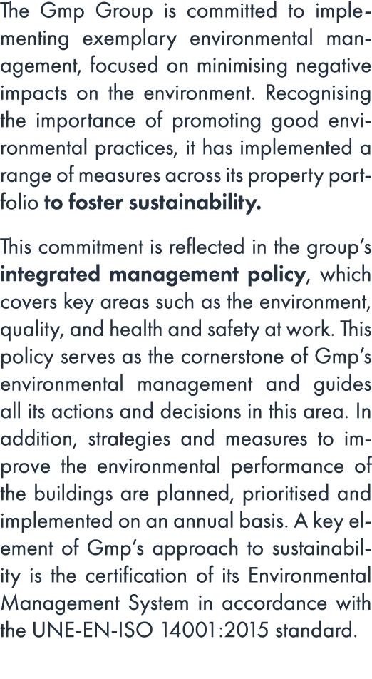The Gmp Group is committed to implementing exemplary environmental management, focused on minimising negative impacts...