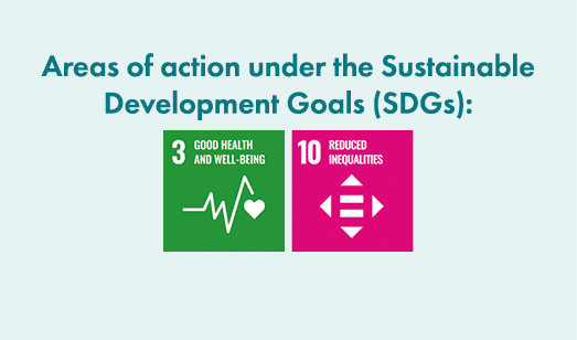  Areas of action under the Sustainable Development Goals (SDGs): ￼ ￼ 