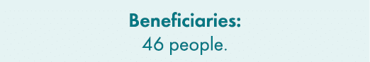 Beneficiaries: 46 people.