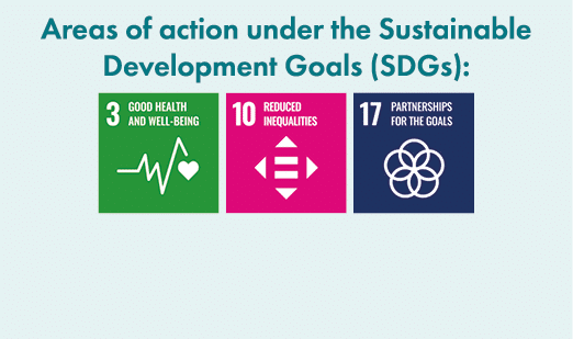 Areas of action under the Sustainable Development Goals (SDGs): ￼ ￼ ￼