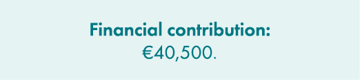 Financial contribution: €40,500. 