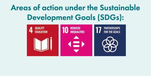 Areas of action under the Sustainable Development Goals (SDGs): ￼ ￼ ￼