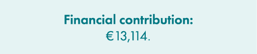 Financial contribution: €13,114. 