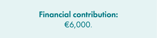 Financial contribution: €6,000. 