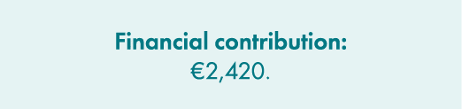 Financial contribution: €2,420. 
