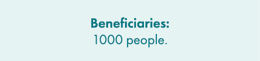 Beneficiaries: 1000 people.