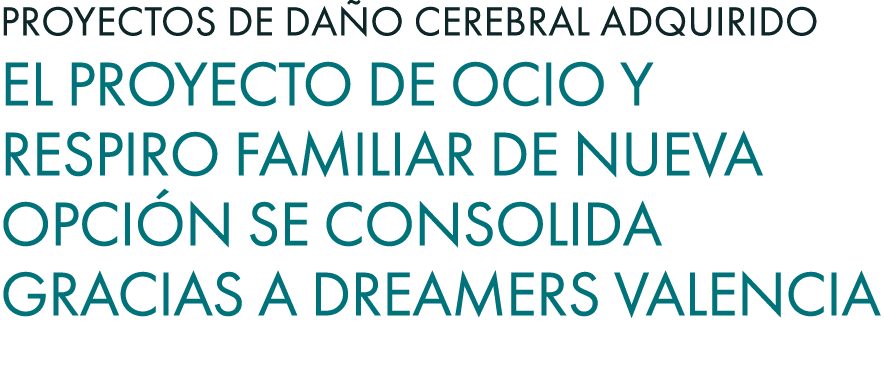 Proyectos de Da o Cerebral Adquirido El proyecto de ocio y respiro familiar de Nueva Opci n se consolida gracias a Dr...