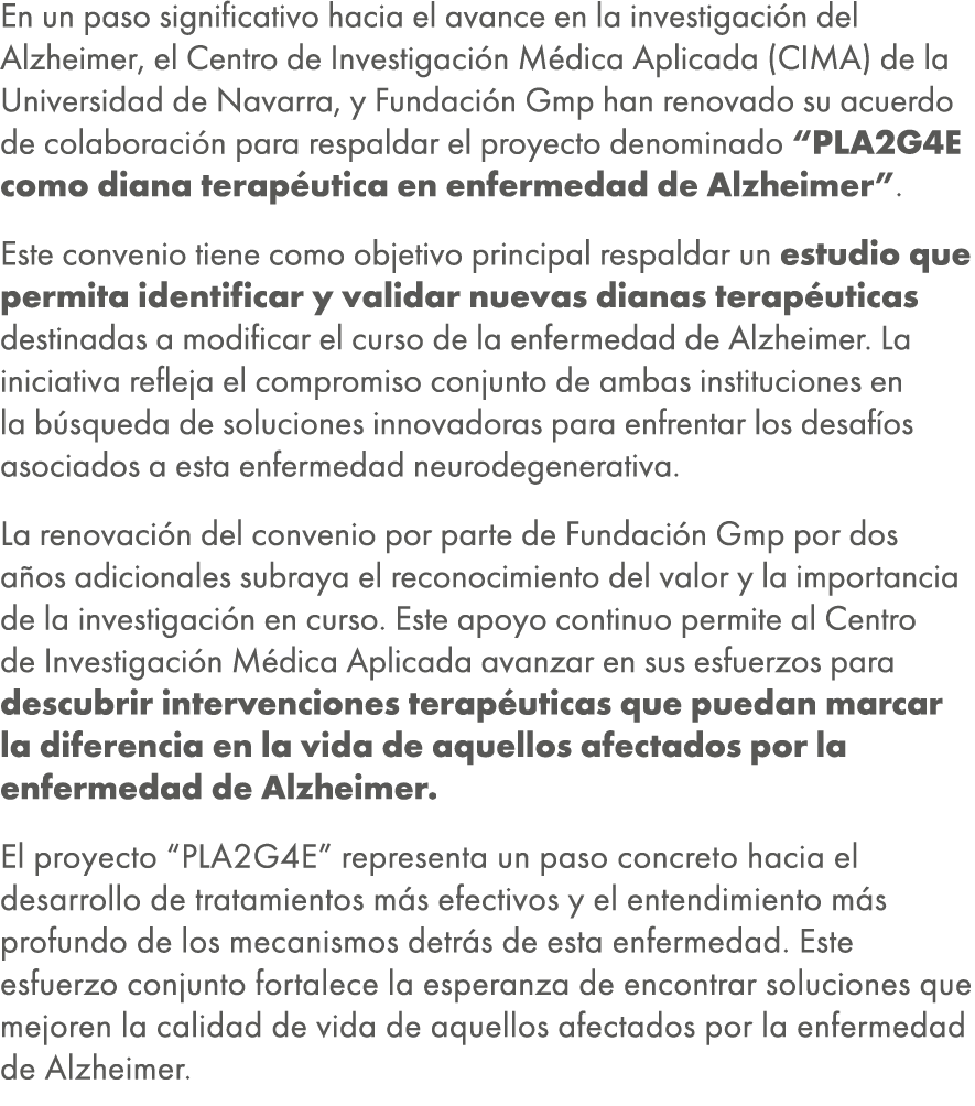 En un paso significativo hacia el avance en la investigaci n del Alzheimer, el Centro de Investigaci n M dica Aplicad...