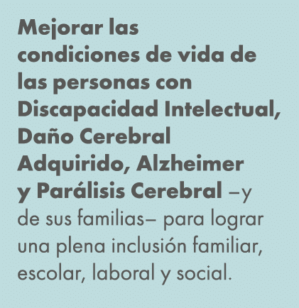 Mejorar las condiciones de vida de las personas con Discapacidad Intelectual, Da o Cerebral Adquirido, Alzheimer y Pa...