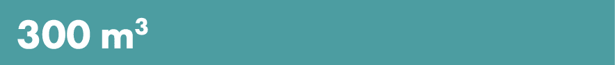 300 m3