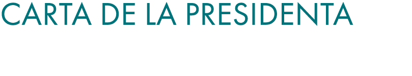 Carta de la presidenta 