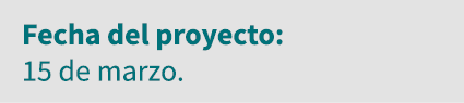 Fecha del proyecto: 15 de marzo 