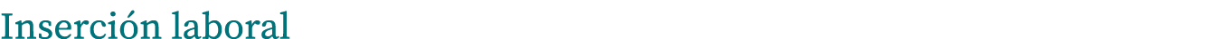 Inserción laboral