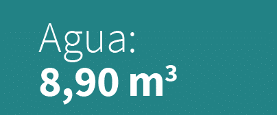 Agua: 8,90 m