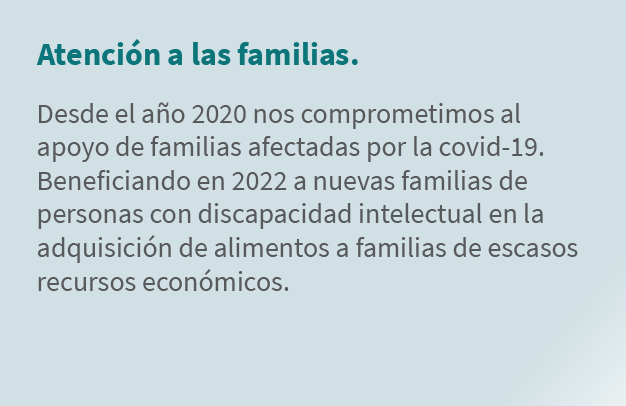 Atenci n a las familias. Desde el a o 2020 nos comprometimos al apoyo de familias afectadas por la covid 19. Benefici...