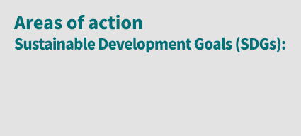 Areas of action Sustainable Development Goals (SDGs):