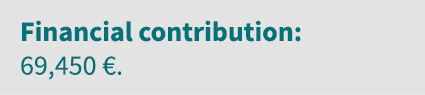 Financial contribution: 69,450   