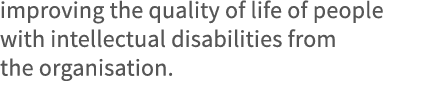 improving the quality of life of people with intellectual disabilities from the organisation 