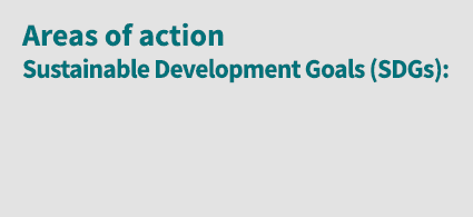 Areas of action Sustainable Development Goals (SDGs):