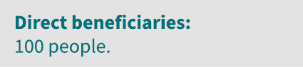 Direct beneficiaries: 100 people 