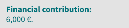 Financial contribution: 6,000   