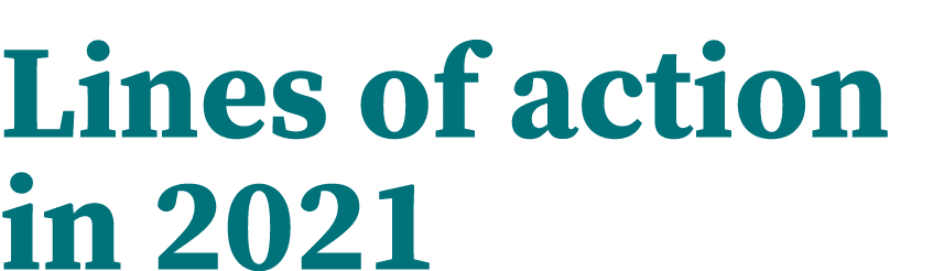 Lines of action in 2021