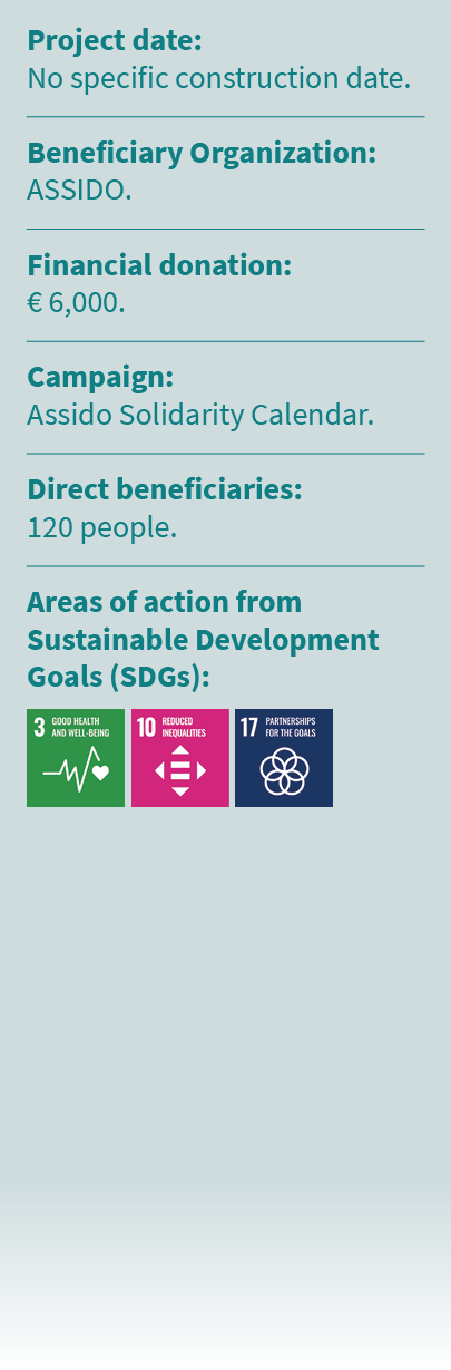 Project date: No specific construction date. Beneficiary Organization: ASSIDO. Financial donation: € 6,000. Campaign:...