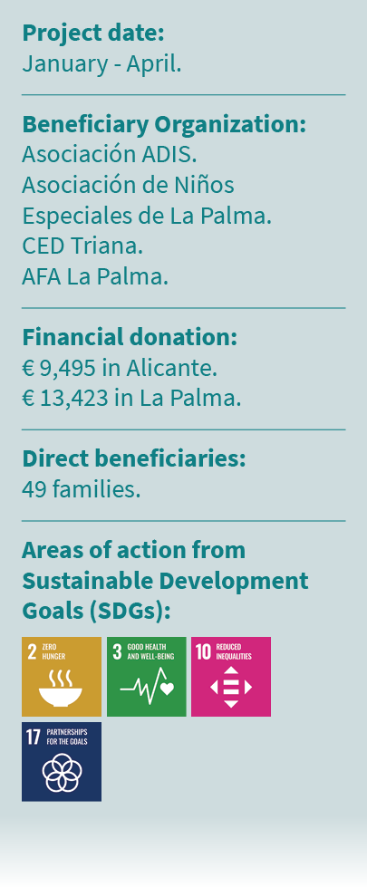 Project date: January April. Beneficiary Organization: Asociaci n ADIS. Asociaci n de Ni os Especiales de La Palma. C...