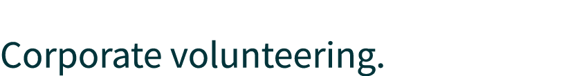  Corporate volunteering.