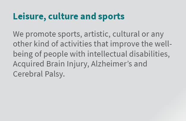 Leisure, culture and sports We promote sports, artistic, cultural or any other kind of activities that improve the we...