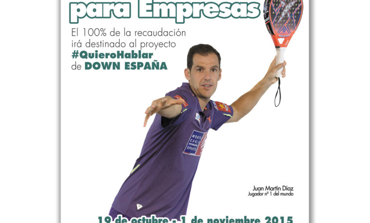 Presentamos el póster oficial de nuestro XVI Torneo de Pádel Solidario para Empresas