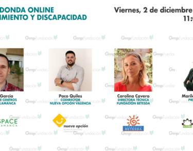 Inscríbete a la jornada online sobre envejecimiento y discapacidad