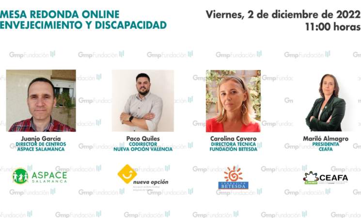 Inscríbete a la jornada online sobre envejecimiento y discapacidad