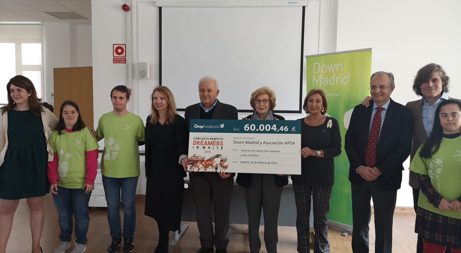 Fundación Gmp entrega la recaudación del concierto Dreamers In White a beneficio de dos proyectos sociales