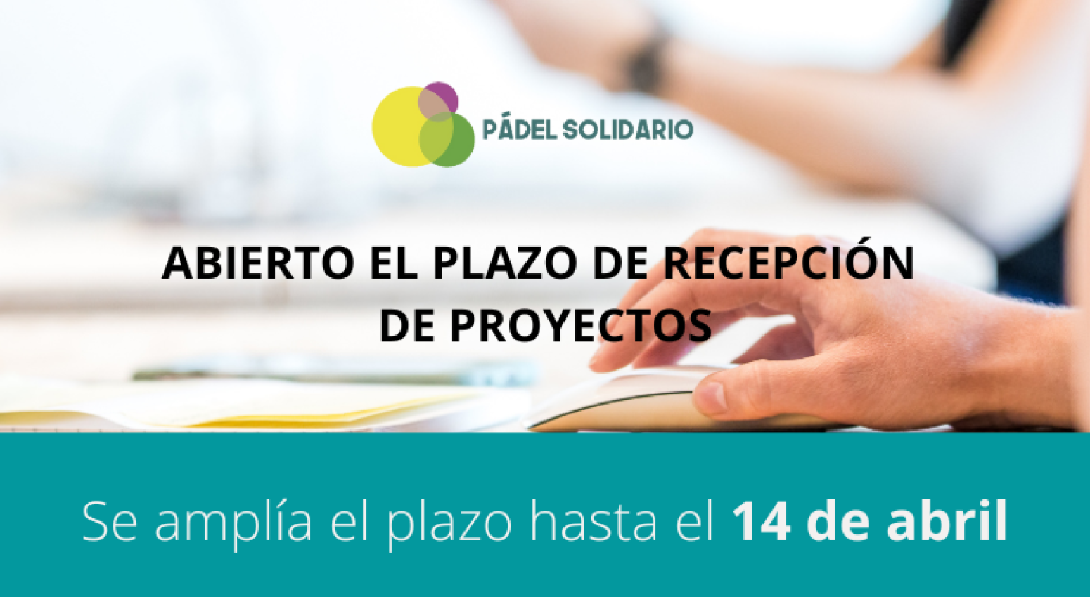 Abierta la convocatoria de recepción de proyectos para el 23º Torneo de Pádel Solidario para Empresas